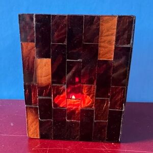 RETIRED - PartyLite GLOBAL AMBIANCE MINI 4” Mosaic Tealight Holder
